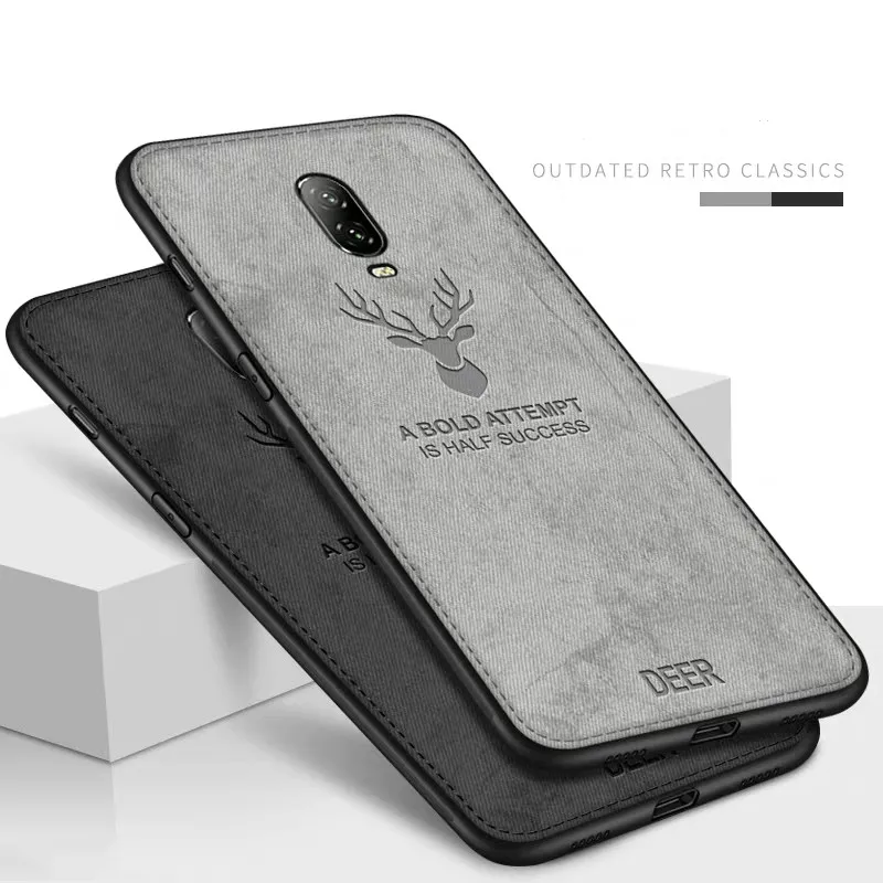 

Soft Deer Cloth Fabric Phone Case For Oneplus 5 5T 6 6T Phone Cover Fudas For Oneplus 1+6 1+6T 1+5 1+5T Back Cover Capa Shells