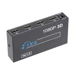 1080 P HDMI Splitter 4 порта концентратор повторитель стильный дизайн с отличительным видом. Усилитель Черный где угодно