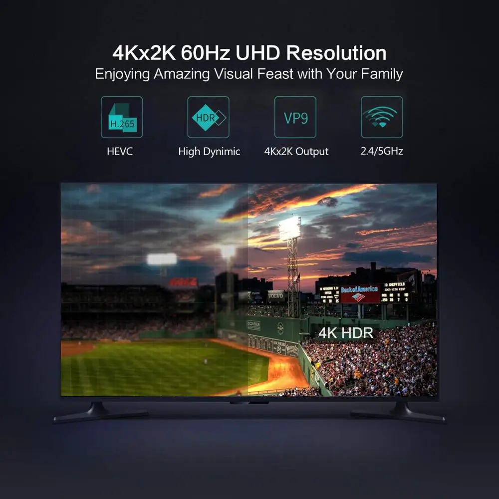 X88 MAX+ Android 9.0 X88MAX+ Smart TV BOX RK3328 Quad Core 4G 64G H.265 Set Top Box 4K Dual Wifi Media Player Set-Top Box