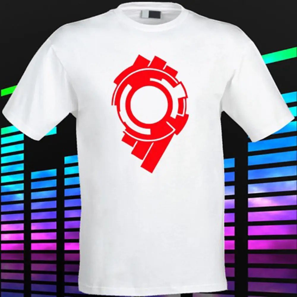 

New Ghost In The Shell Vector Logo Men's White T-Shirt Size S To 2XL Summer The New Fashion for Short Sleeve O Neck T Shirt