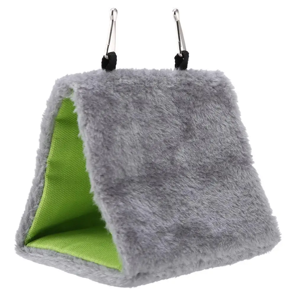 

AsyPets Pet Warm Gray Trigonal Hanging Hammock for Bird Parrot