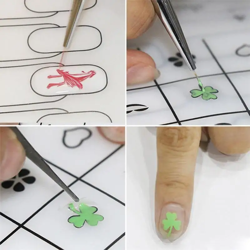 1 шт силикагель лак для ногтей заполняющая пластина Маникюрный Стол форма для ногтей советы силиконовый коврик для дизайна ногтей цветной дисплей ногти аксессуары