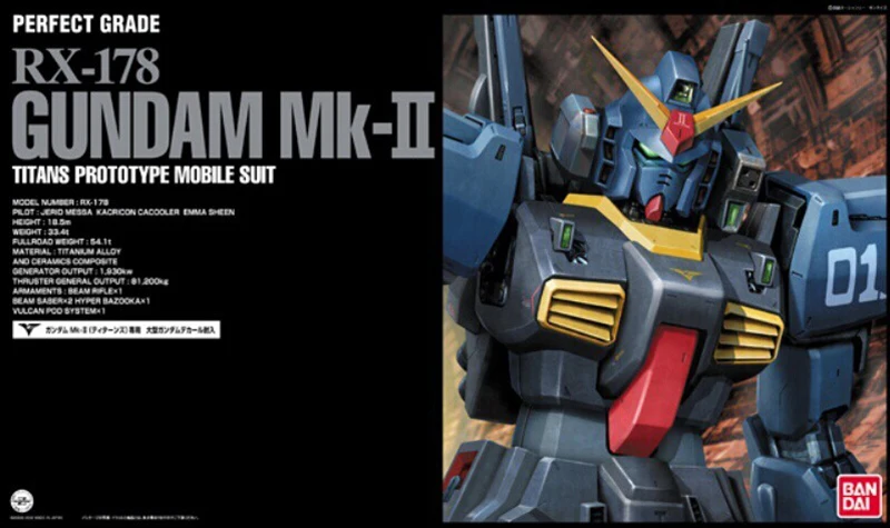 Bandai Gundam идеальный класс PG 1/60 MK-II RX-178 титанов мобильный костюм набор моделей