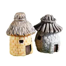 WINOMO 2 шт. домик Миниатюрный Мини смолы фея садовые горшки для растений бонсай-суккулент микро пейзаж Ремесло Декор