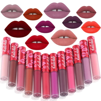 

Brand Lip Gloss Waterproof Nude Long Lasting Matte Liquid Lipstick Kit Red Lip Stick Lip Makeup Lipgloss Beauty Cosmetics Set