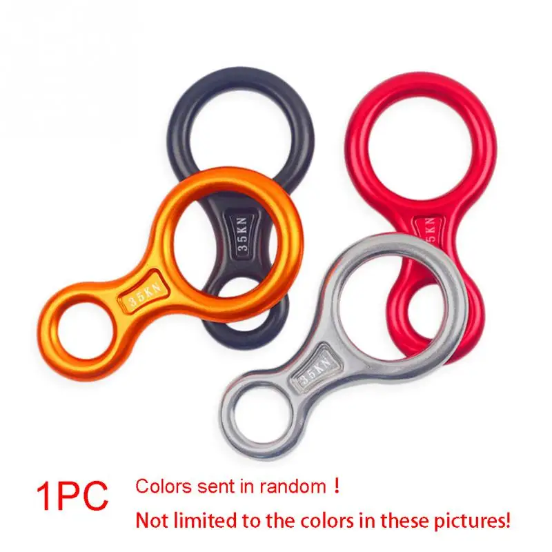 35KN Pull Force Outdoor Rock Climbing 8 Ring Descender Escape Rope Slow Descent Device Professional Descender for 8-13mm rope 35KN Pull Force Outdoor Rock Climbing 8 Ring Descender Escape Rope Slow Descent Device Professional Descender for 8-13mm rope