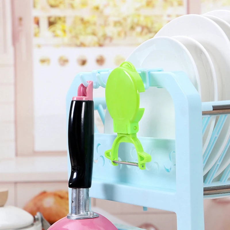  Multifunctional Kitchen Drain Racks Double-Deck Plastic Cupboard Chopsticks Tableware Storage Shelf