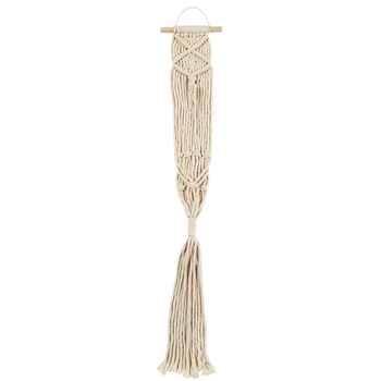 

Plant Hangers Indoor Wall Hanging Planter Holder Basket Flower Pot Holder Handmade Cotton Rope 4 Legs Boho Home Decor
