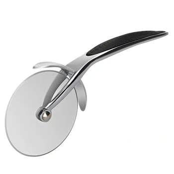 

Stainless Steel Pizza Cutter Knife Cake Bread Pies Waffles Dough Cookies Round Wheels Scissors kitchen Baking Cooking Tools