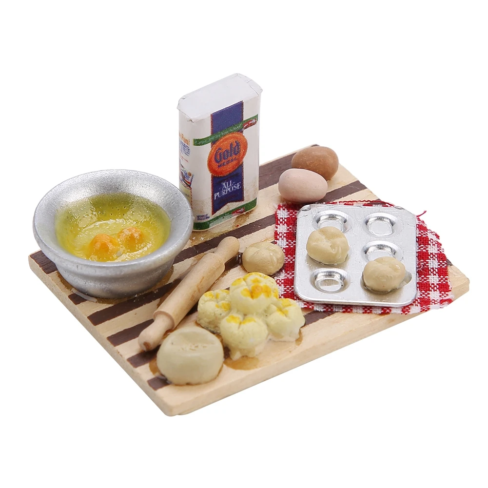 Миниатюрный деревянный кухонный детский игровой домик игрушечный кукольный