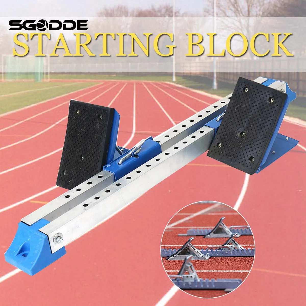 

SGODDE Running Athletics Competition Starting Block Training Running Equipments Iron Scholastic Track Match Sports Field
