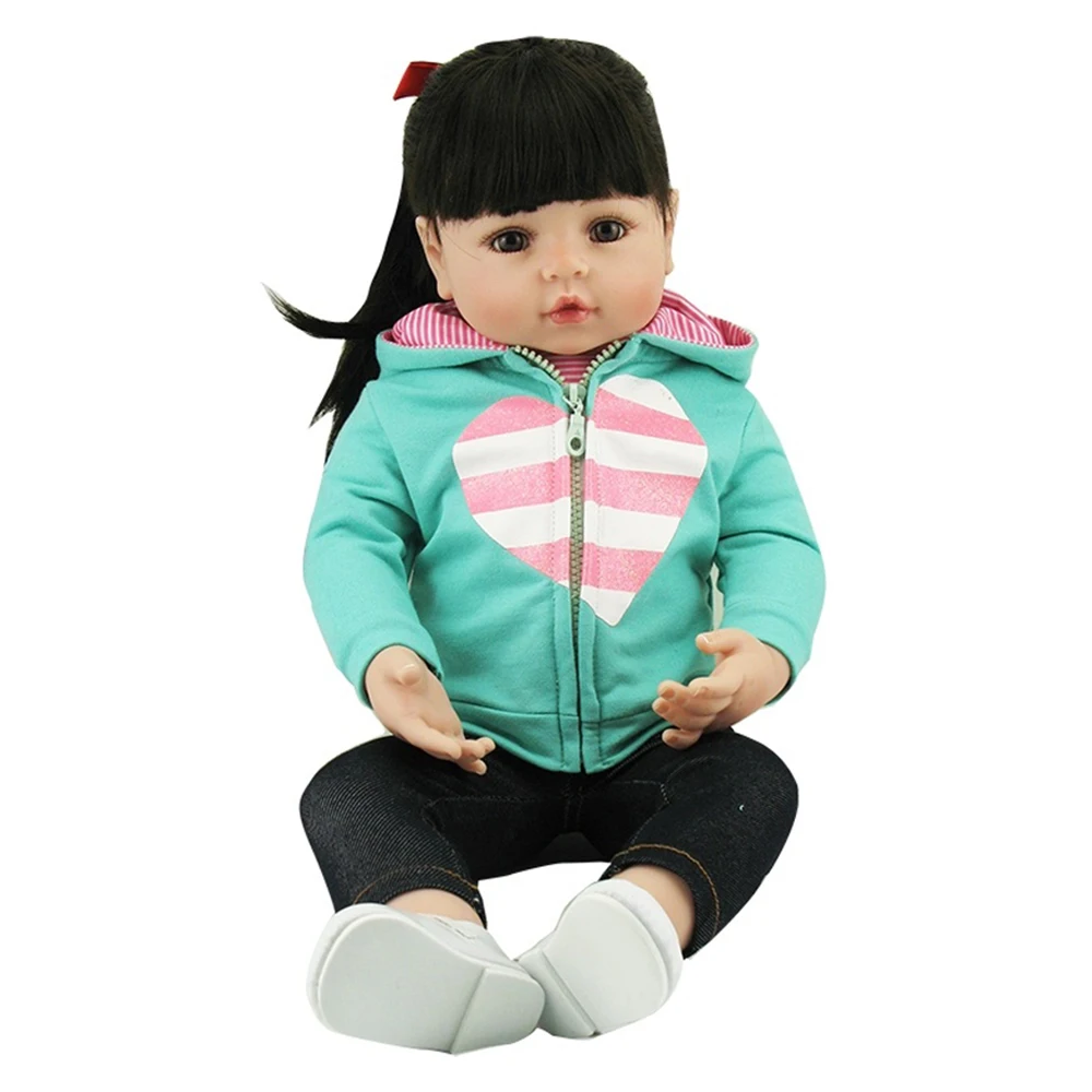

Silicone Full Body Reborn Dolls19'' Realistic Handmade Baby Dolls Boy Fashion Kids Toy Waterproof Boneca Model Birthday Gifts