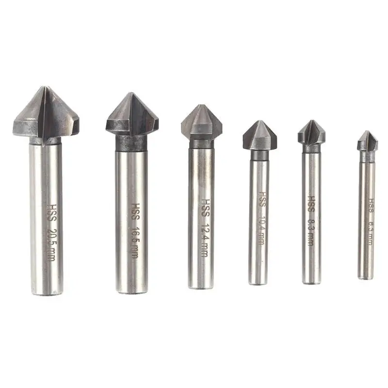 

90 Degree HSS Chamfer Cutter Bit Chamfering Countersink Woodwork Drill Bit