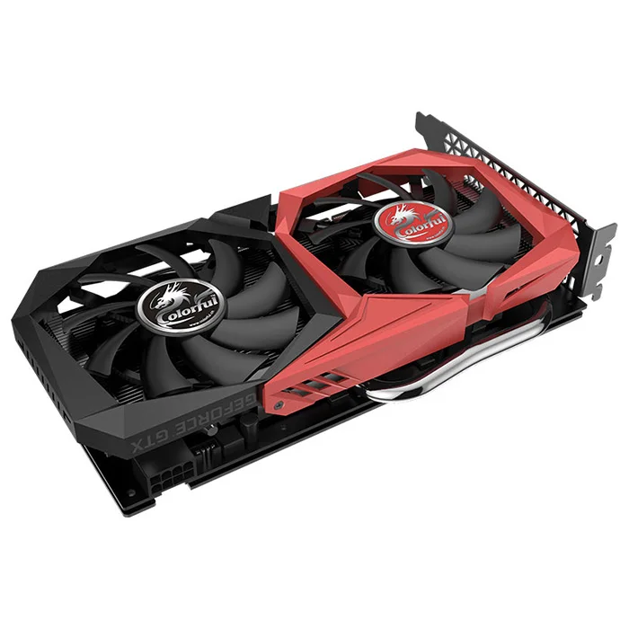 Цветная видеокарта GeForce GTX 1660 6G NVIDIA 1530 МГц GDDR5 6 ГБ cuda ядрами 1408 DP HDMI DVI двойные