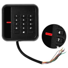 DC9-16V Wiegand 26 Черный ID карты клавиатуры считыватели доступа двери