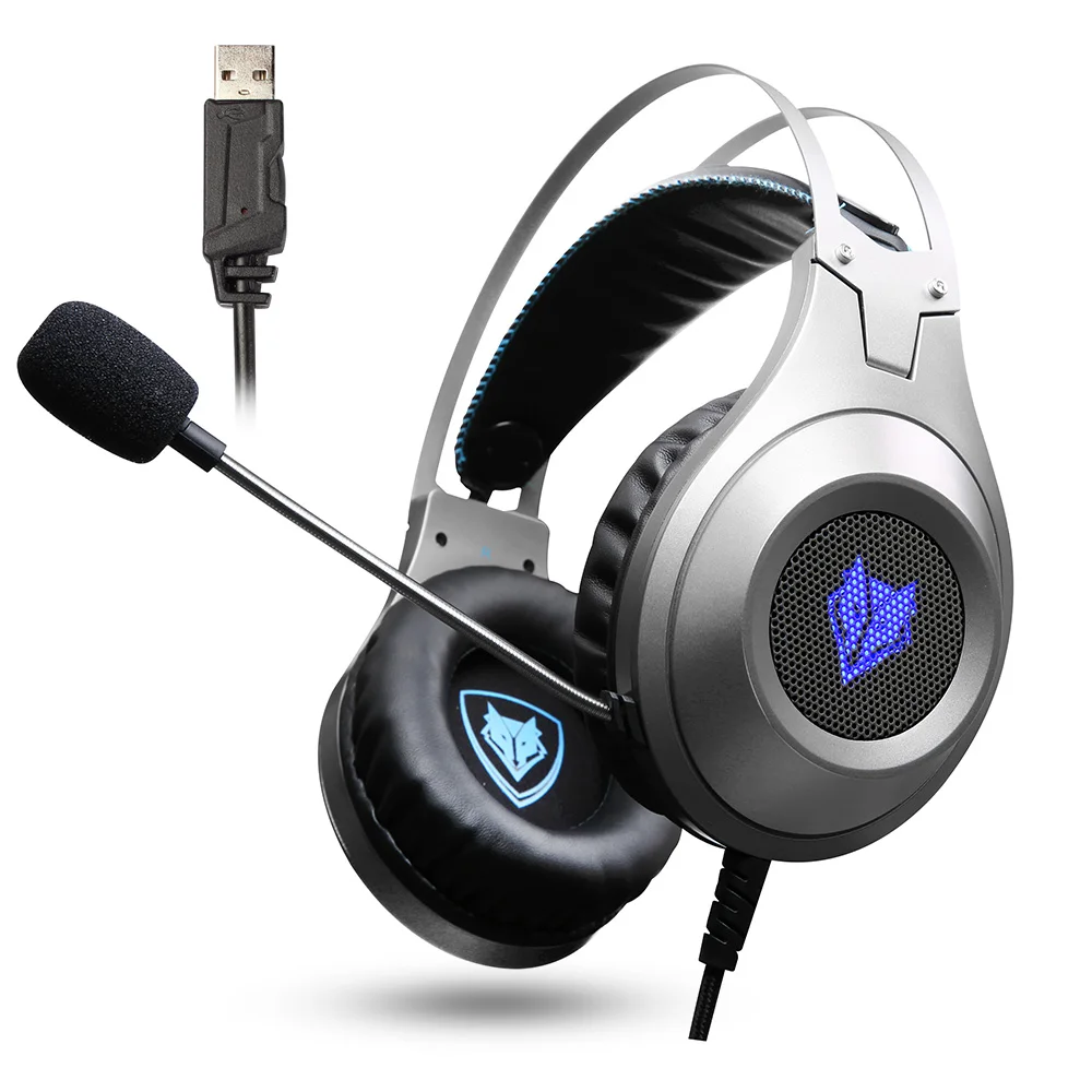 NUBWO 3.5mm + USB Wired Gaming Headsets N2 Headphones Noise Canceling