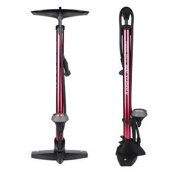 

Bicycle Air Pump Bike Floor Pump with Air Gauge Schrader Valve Presta Valve Cycling Parts Bike Pump Aluminum