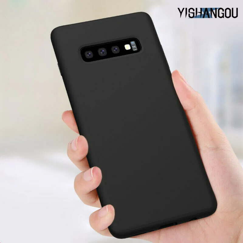 

YISHANGOU Soft Case For Samsung Galaxy S10 S9 S8 Plus S10E Note 9 8 M10 M20 M30 A10 A30 A50 Silicone Candy Color Phone Cover
