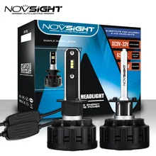 NOVSIGHT 16000LM 6500k 60 Вт/Пара светодиодный автомобилей головной светильник H4 H7 H11 светодиодный лампы для фар 9005 HB3 9006 HB4 туман светильник светодиодный потолочный светильник