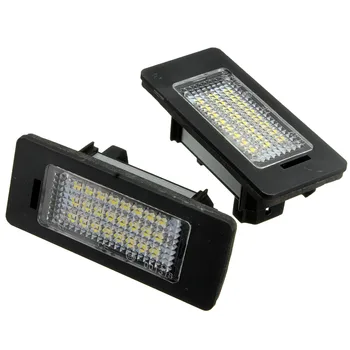 

2Pcs 24 LED White License Plate Light Number Lamp For BMW E81 E82 E90 E91 E92 E93 E60 E61 E39 X1/E84 E-marked OBC Error Free