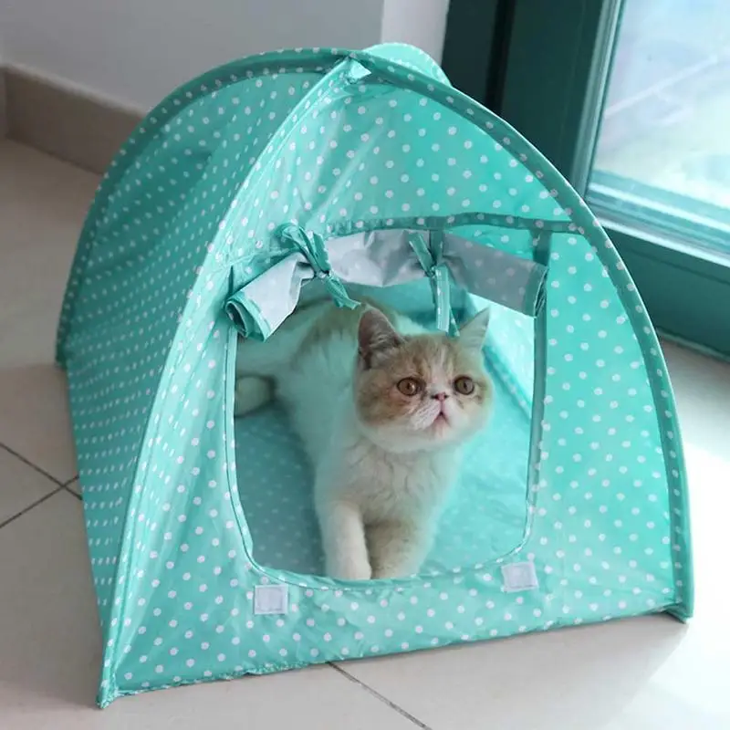 Foldable Four Seasons Universal Pet Tent Puppy Cat House Cat Toy House Anti mosquito Cat Litter