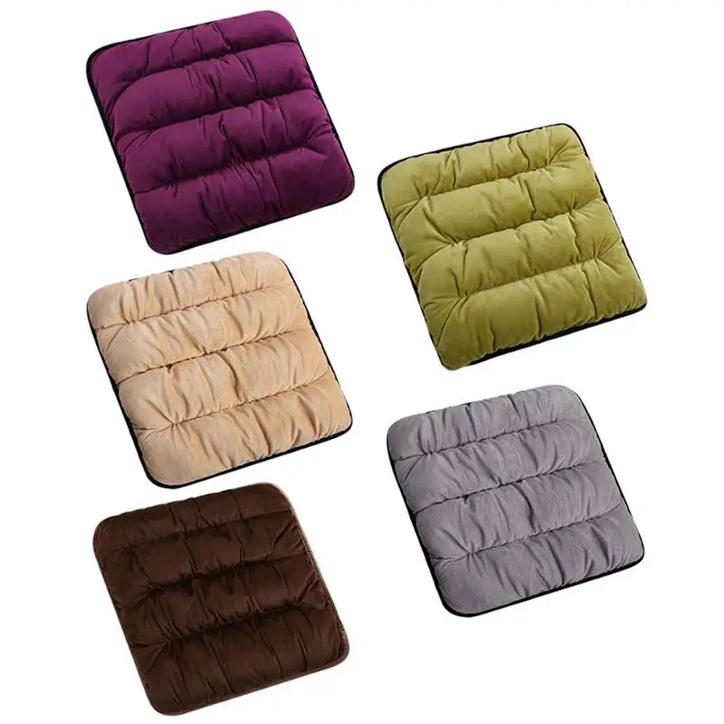 

Car Seat Cushion without Backrest Plush Single Seat Cushion Non - Slip Free Binding Car Mat Single Piece Warm Seat Cushion