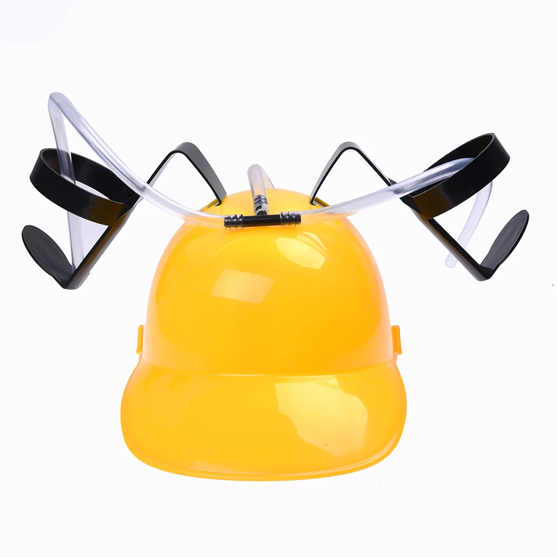 

HTHL- Beer Cola Drink Drinking Helmet Hat Can Holder Party Toys Yellow