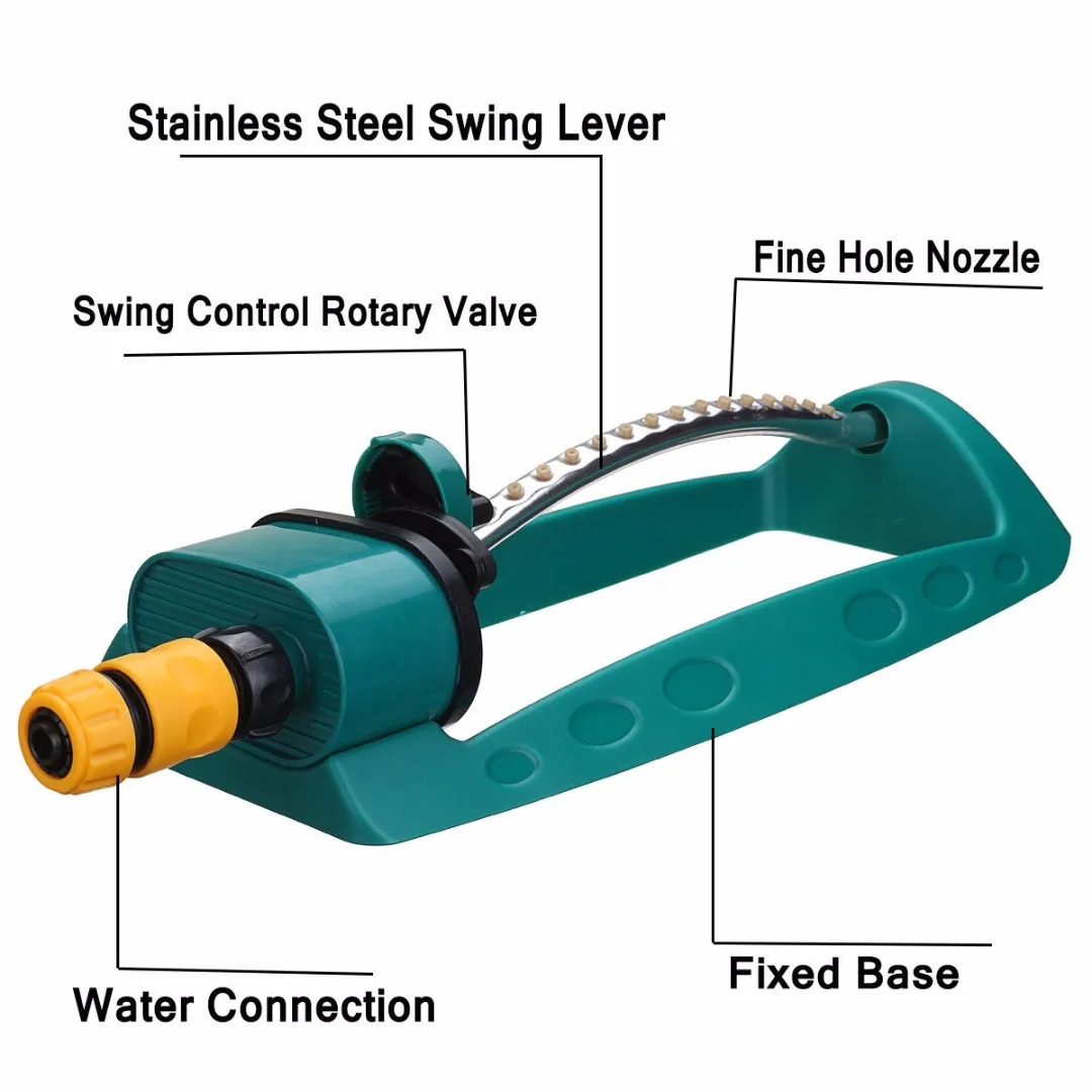 JX-LCLYL регулируемый сплав полива спринклер опрыскиватель осциллятор газон сад