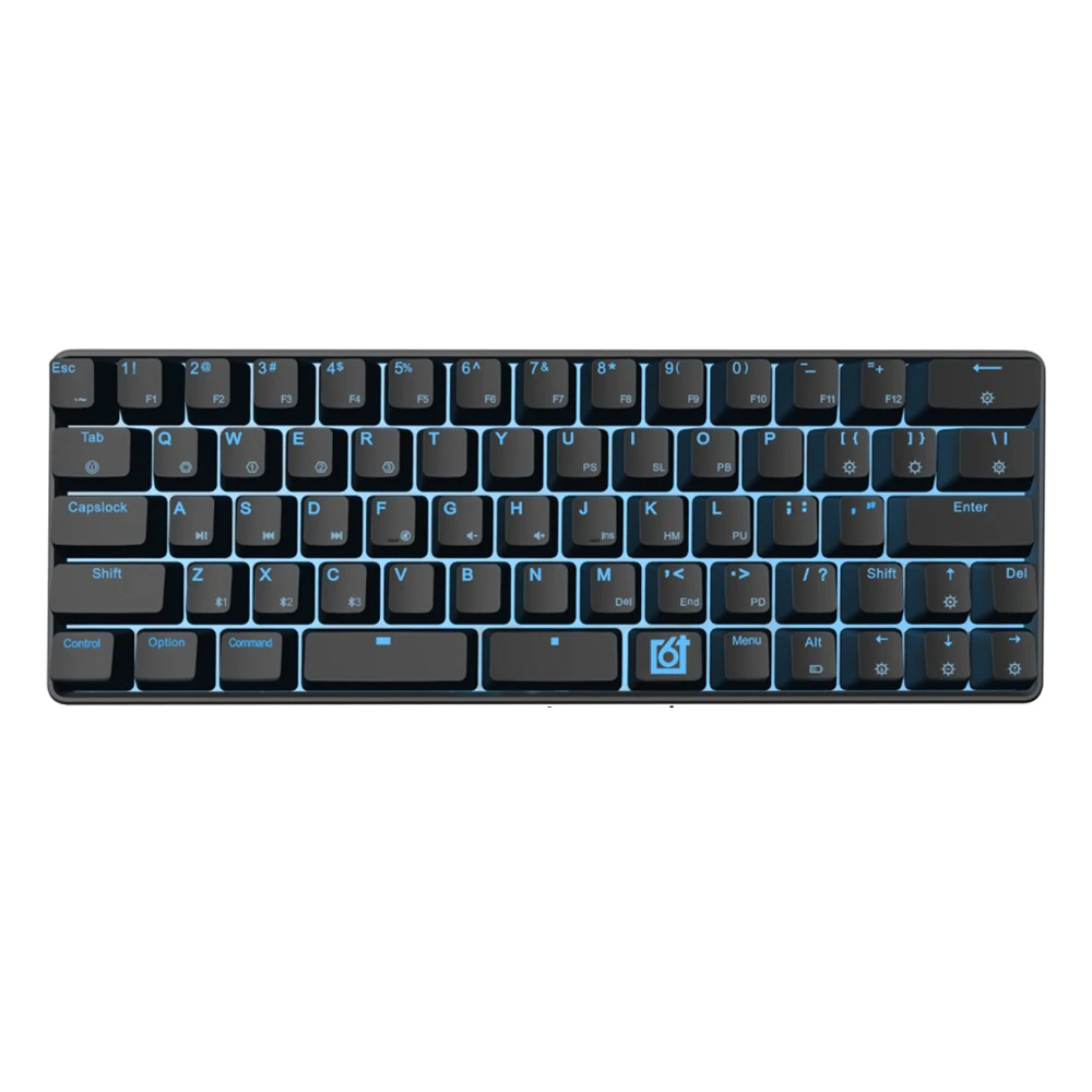 

GK66 Dual Mode Bluetooth USB-C Split-Spacebar Hot-swappable Gateron Optical Switch RGB Mechanical Gaming Keyboard Wireless