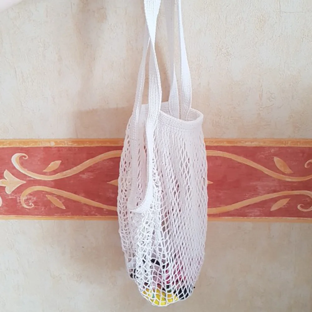 Мода фрукты строка плечо Бакалея Shopper Tote Новый сетки тканая сетка сумка