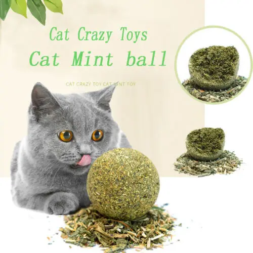 

Natural Catnip Cat Toys Organic Menthol Ball Flavor Snacks Pet Healthy Funny Premium Catnip Cat Mint Catnip Ball Toy