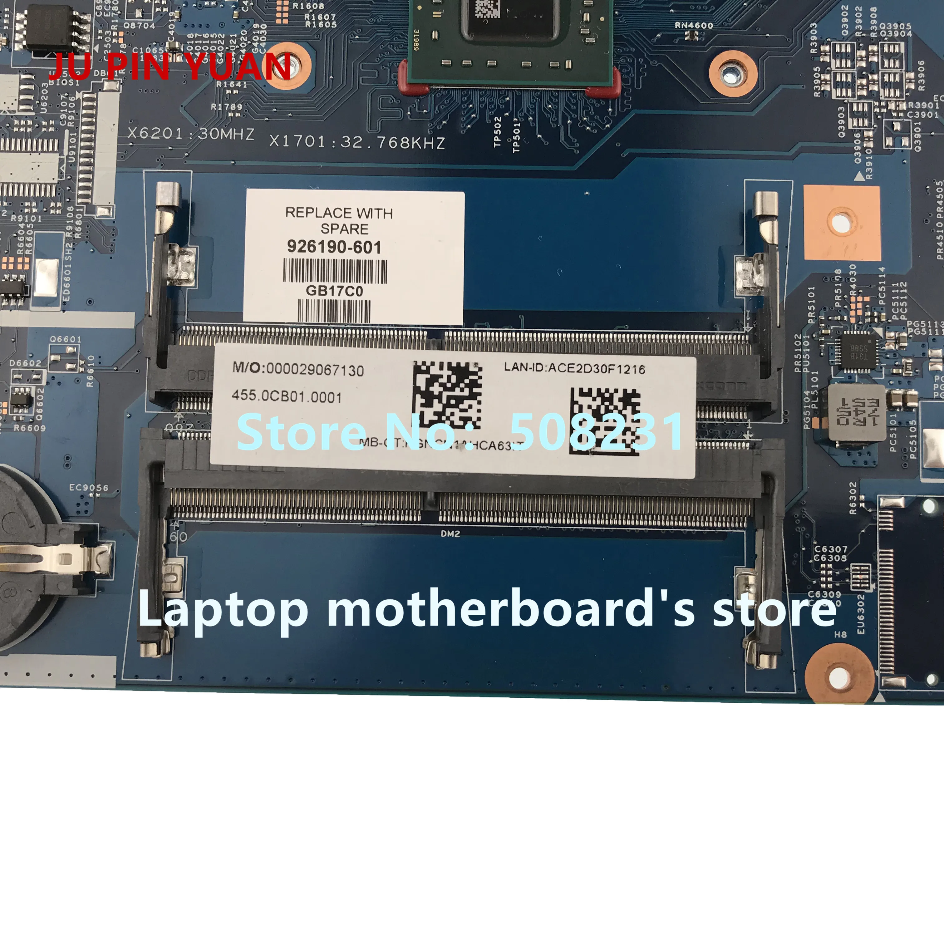 جو دبوس يوان 926190-601 448.0CB03.0011 اللوحة ل كمبيوتر محمول HP 17-AK 17Z-AK 17-AK061NR اللوحة المحمول A9-9420P اختبار بالكامل