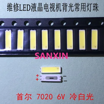 

SEOUL 200PCS LED Backlight TV LED 7020 LED Backlight High Power 1W 6V 98LM Cool white For LED LCD TV Backlight Application