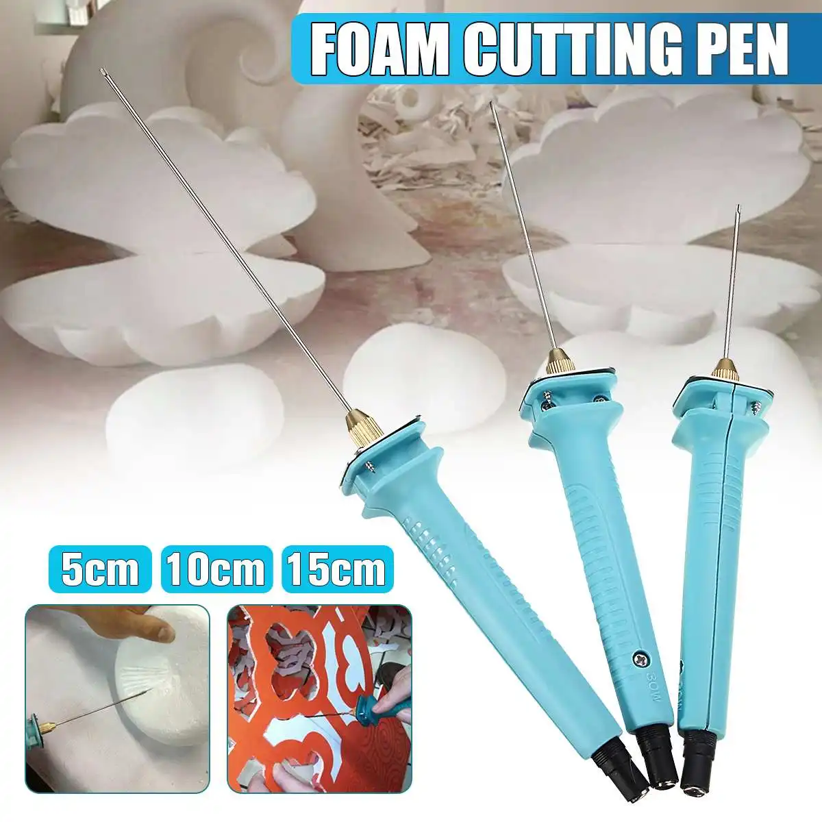 

5/10/15cm Hot Knife Styrofoam Pen Cutter CUTS FOAM KT Board WAX Cutting Machine Electronic Styrofoam Cutting Engraver Tools