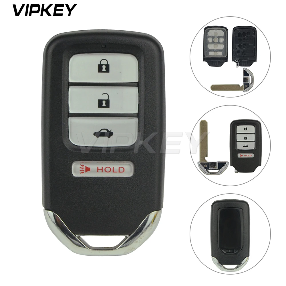 Remotekey ACJ932HK1210A Car Remote Control Shell Case 3 Button With Panic For Honda Accord Civic 2013 2014 2015 Key Replacement remotekey acj932hk1210a car remote control shell case 3 button with panic for honda accord civic 2013 2014 2015 key replacement