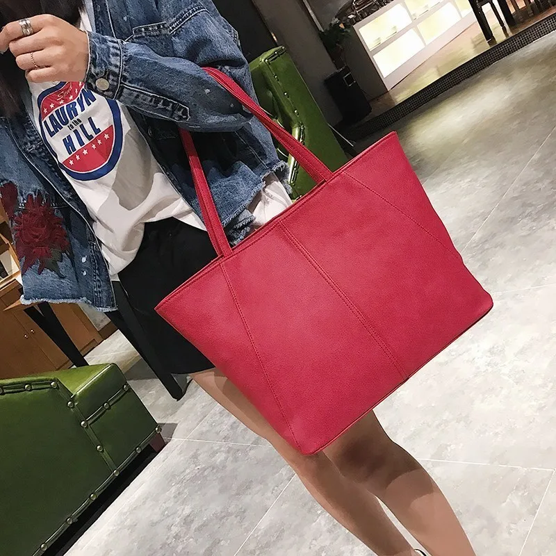 

brand handbag Casual women shoulder bags female high quality artificial leather tote bag fashion top-handle bag drop shipping