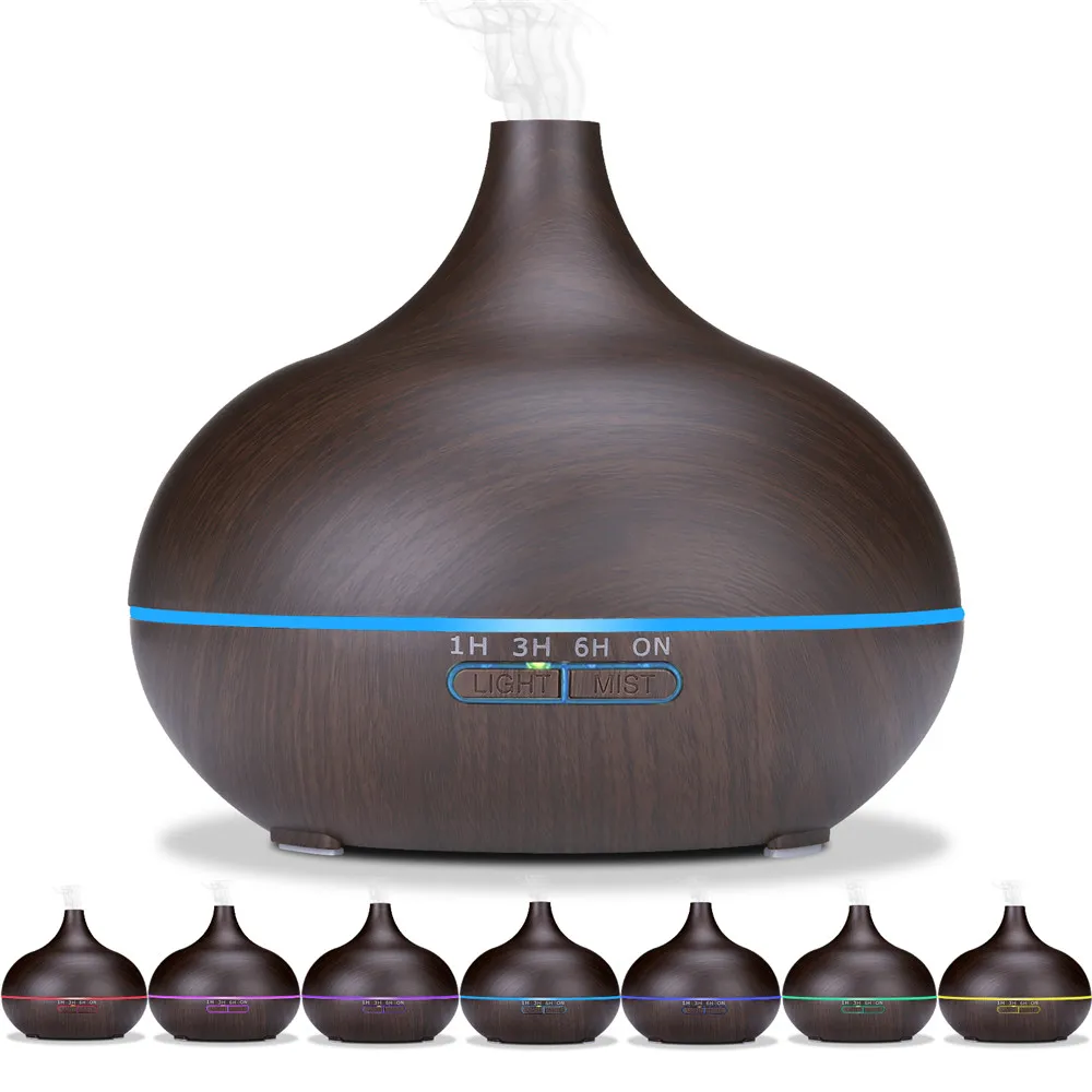 

Femei GD1802 300ML Essential Oil Diffuser Electric Ultrasonic Aromatherapy Humidifier 7 Color LED Night Light Humidifier