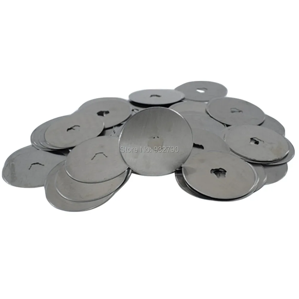 

200pcs 28mm Rotary Cutter Blade Quilters Mat Paper Sewing Fabric Leather Craft Cutting Fabric Patchwork Rotary Cutter Blades