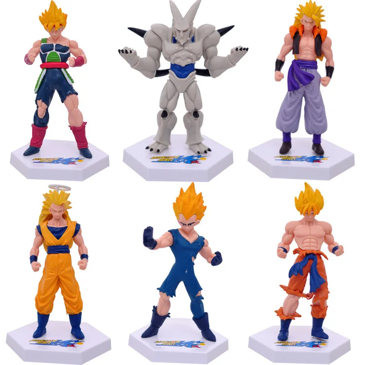 6pcs/pack PVC Dragon Ball Action Figures Collection Japan Anime Dolls