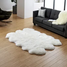 AOZUN 6P ковер из натуральной овчины для домашнего декора овечья кожа ковер в гостиную эко мех ковер для спальни мохнатый мех Прямая поставка