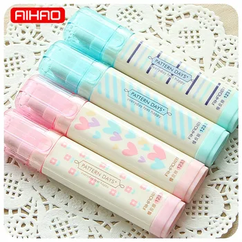 

Cute Kawaii Heart Flower Rubber Erasers Lovely Stripe Pencil Eraser For Kids Gift Korean Stationery