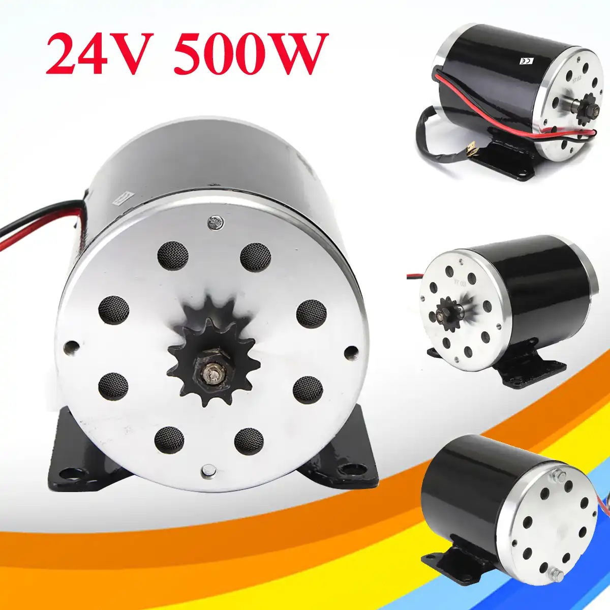 36V DC motor gear brushless electric motor 500w bracket motorcycle efficiency