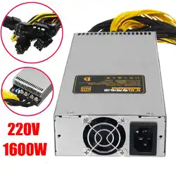 220 V 1600 W Питание 6Pin PCI-E 95% для горной машины для Antminer S9 S7 L3 + D3