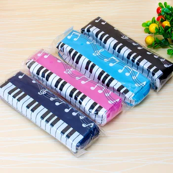 

200 PCS New fashion High Quality Piano Keyboard Pen Bag Multi-function Student Stationery Box Cartoon Pencil Case
