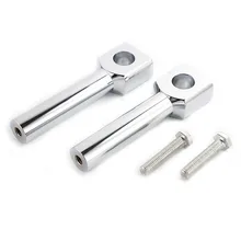 Rise " Прямая Хромированная ручка стояк для 1" Руль Harley Виктори крейсеров Honda Yamaha Suzuki Kawasaki Cruisers Touring