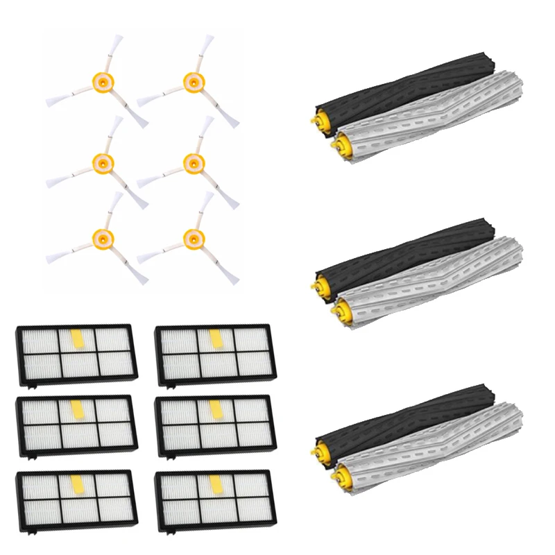 

Vacuum Brush Replacement Kit For iRobot Roomba 800&900 Series 880 890 980 With Extractor Brush Filters 3-arm Side Brushes