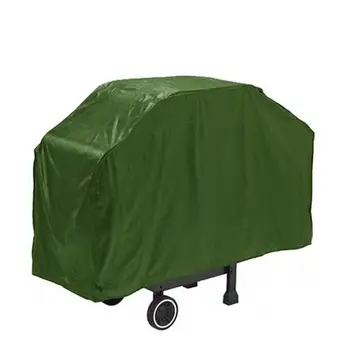 

Hot Sale Durable Green Waterproof and Dustproof Rectangle Cover for Outdoor BBQ Easy-to-use Sunscreen Barbeque Cover for Picnic