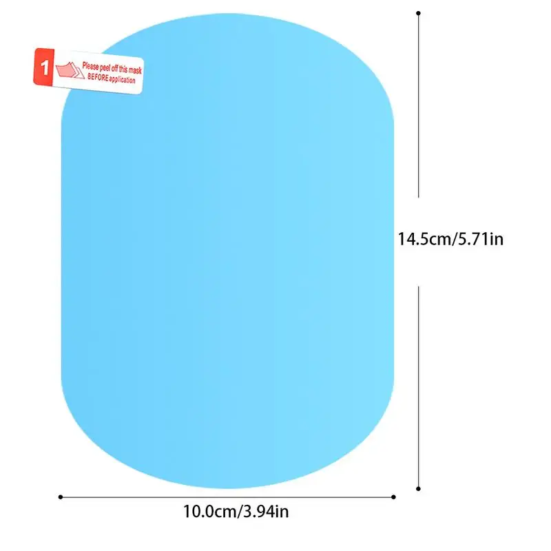 2 шт. универсальное автомобильное зеркало заднего вида Водонепроницаемая противотуманная непромокаемая пленка боковое стекло пленка ПЭТ автомобильные аксессуары Прямая