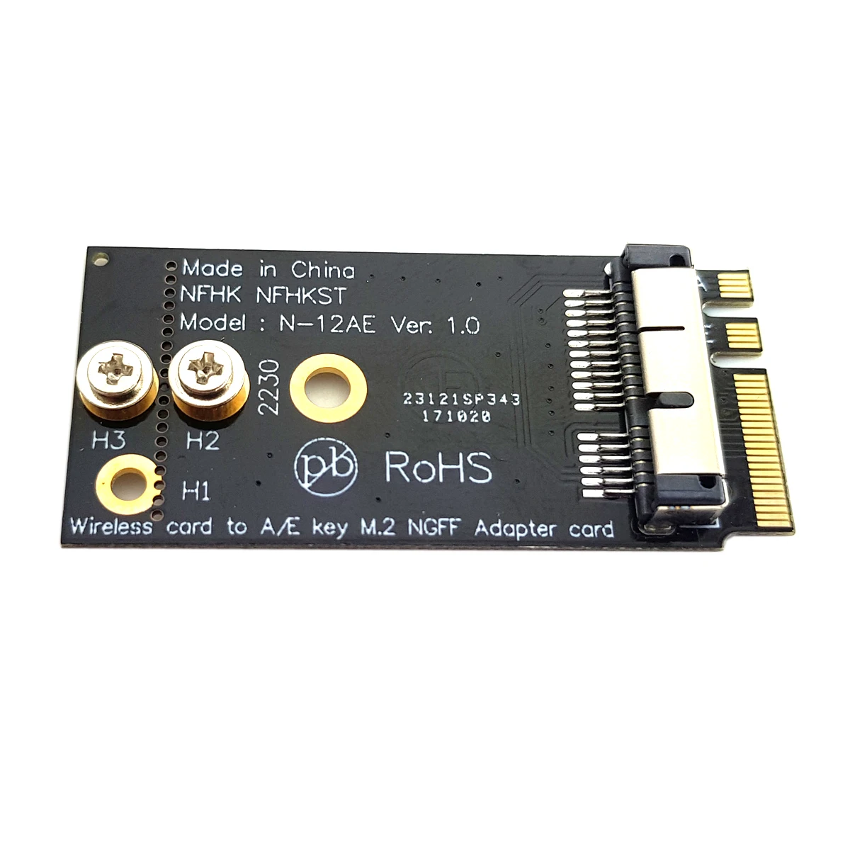JSER BCM94360CS2 BCM943224PCIEBT2 Wireless Card to NGFF M.2 Key A//E Adapter for Macbook OS