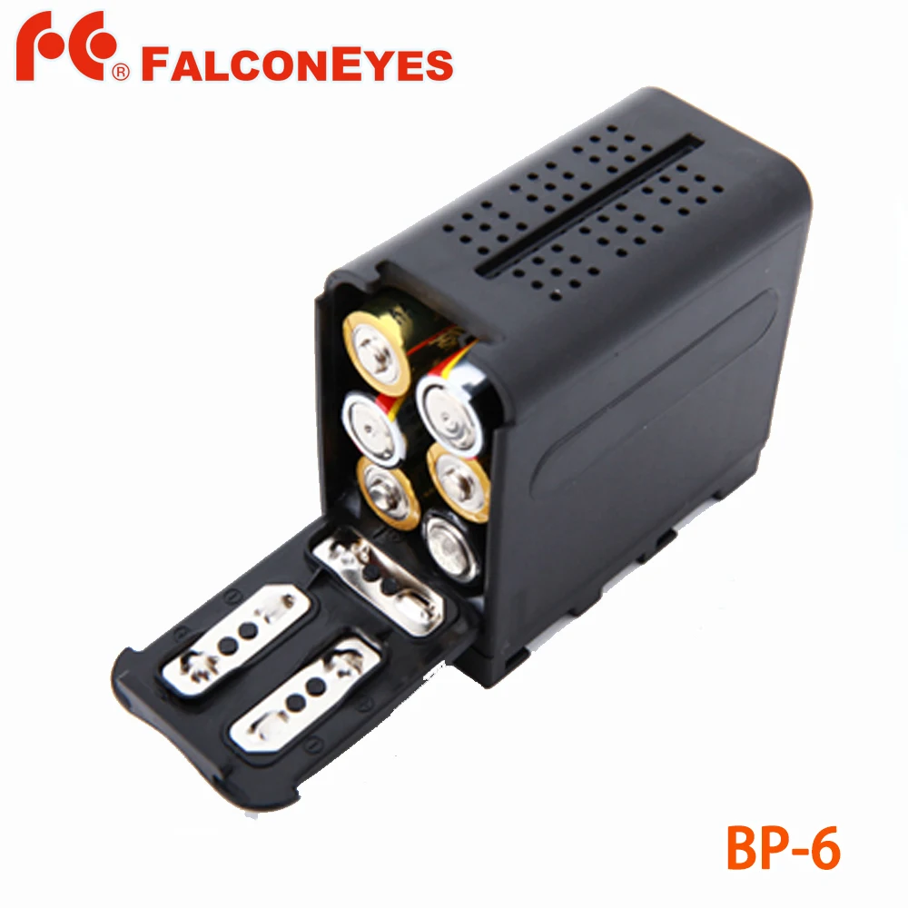 FALCON EYES 6 шт. батарея aa упаковка Мощность NP-F970 для ЖК-экранов видеопанелей или